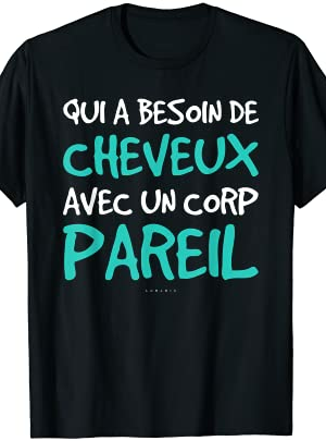 Gagzor.com - GIFs, Images Drôles et Vidéos Virales pour un Divertissement Inégalé | Gagzor.com Homme T-shirt Humour Chauve – …